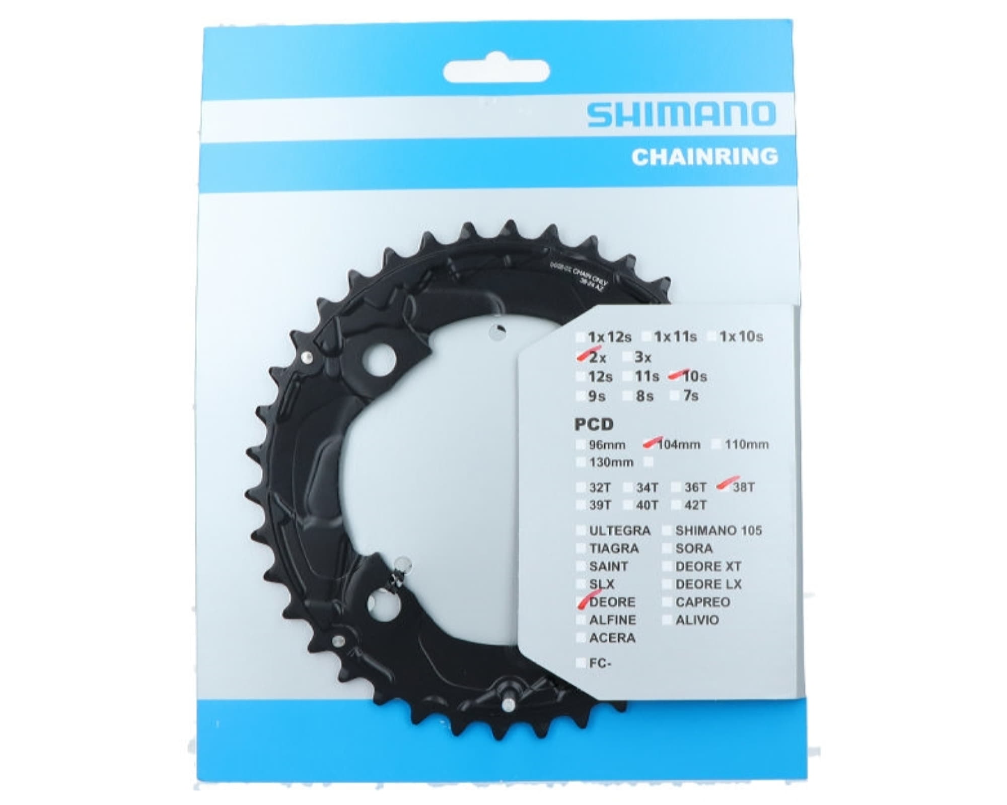 Зірка шатунів Shimano FC-M617, 38 зуб. AZ