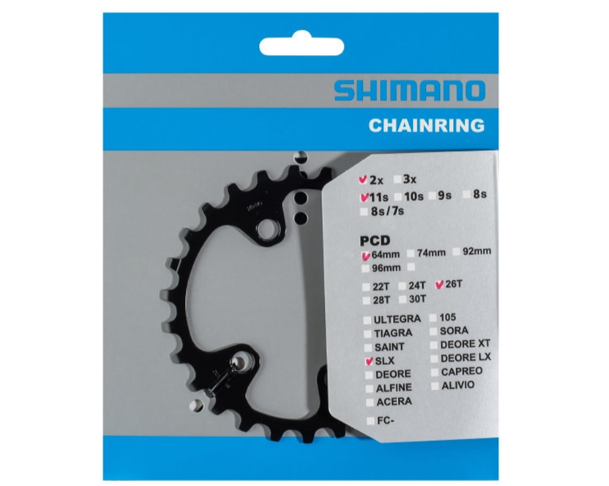 Зірка шатунів Shimano FC-M7000 26зуб.-BC для 36-26T