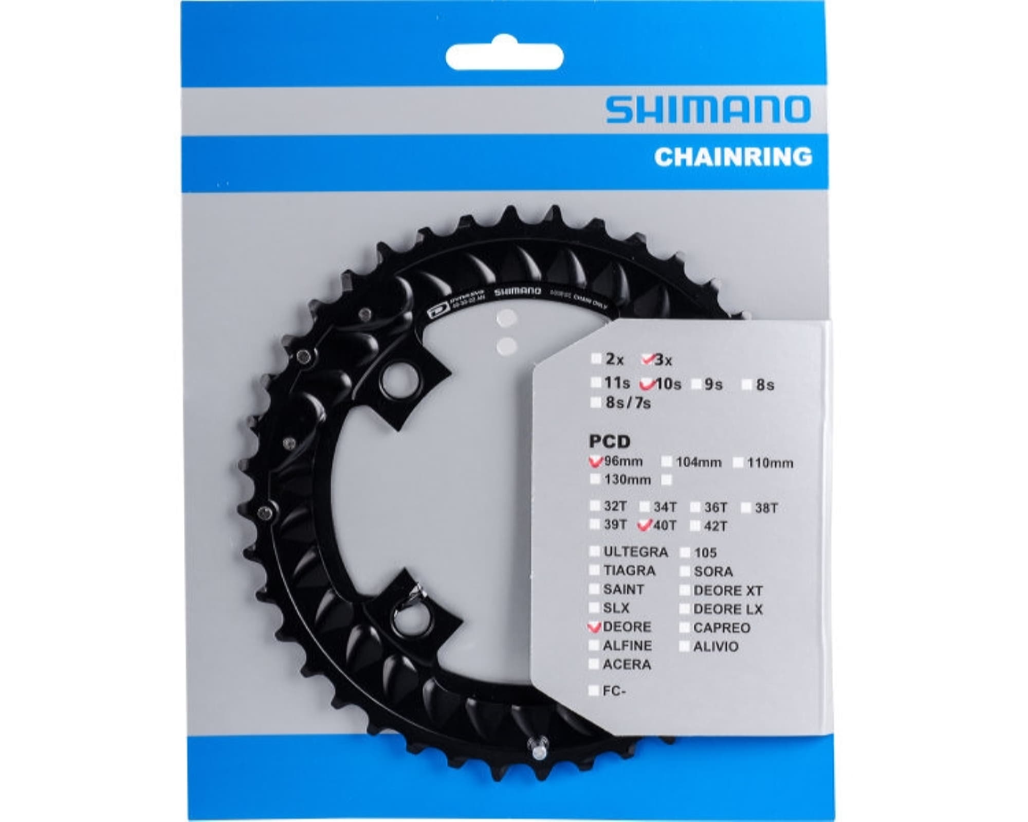 Зірка шатунів Shimano FC-M6000-3 DEORE, 40зуб.-AN