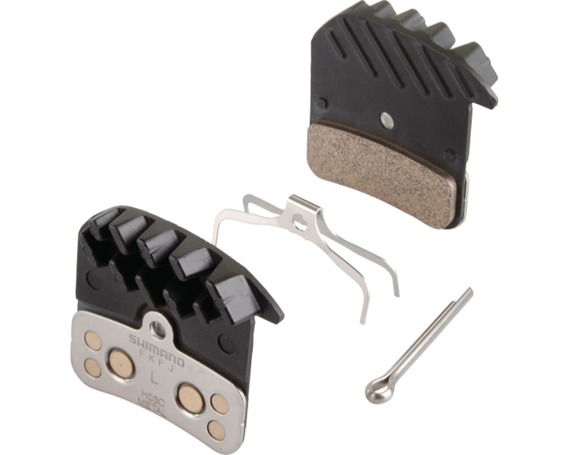 Гальмівні колодки Shimano H03C+радіатор, метал