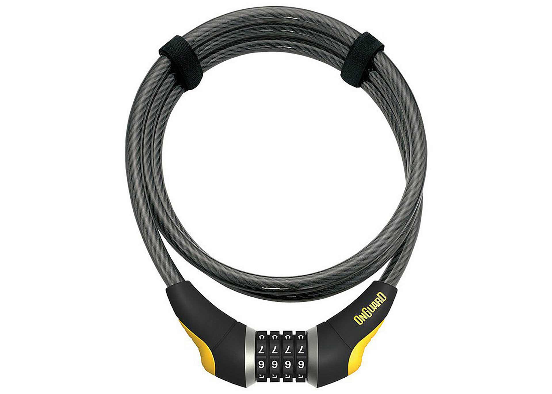 Замок ONGUARD AKITA. Кодовий на 4 цифри. Трос 185см х 12мм