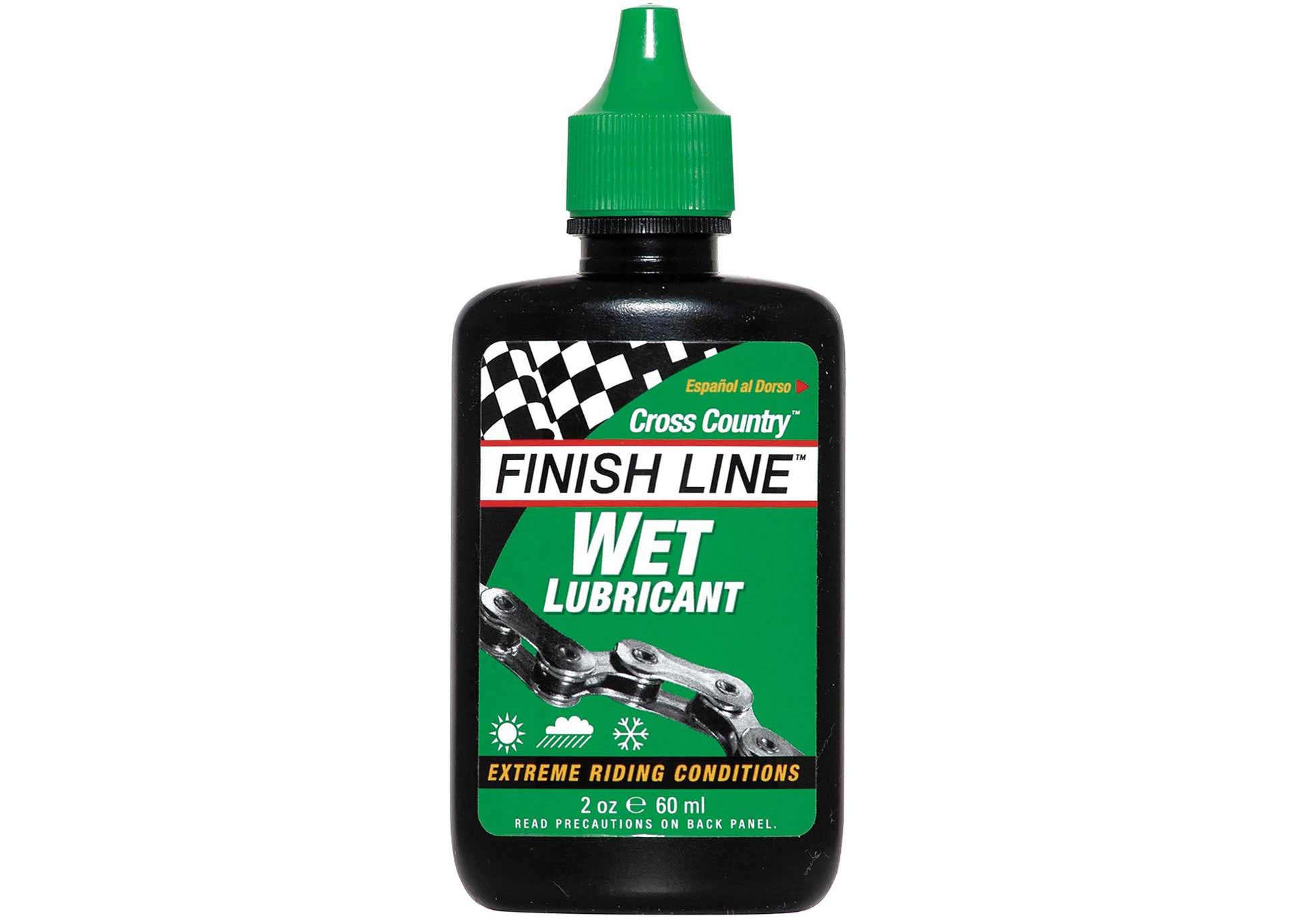 Смазка Finish Line жидкая Wet Lube (Cross Country) для влажных погодных условий, 60ml