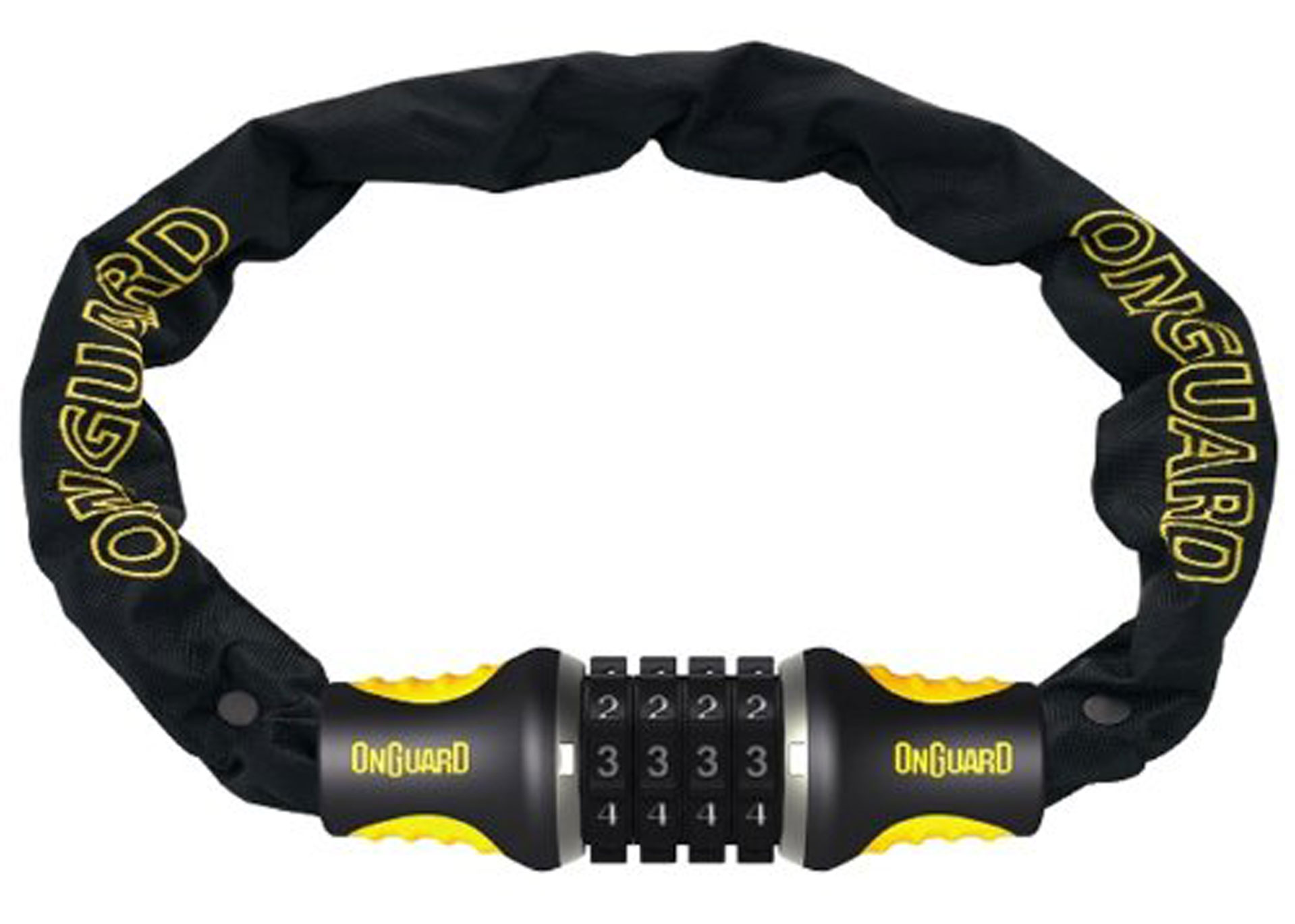 Замок ONGUARD MASTIFF COMBO Цепь 80cм x 8мм усиленный титаном + Интегрированный Кодовый замок на 4 цифры