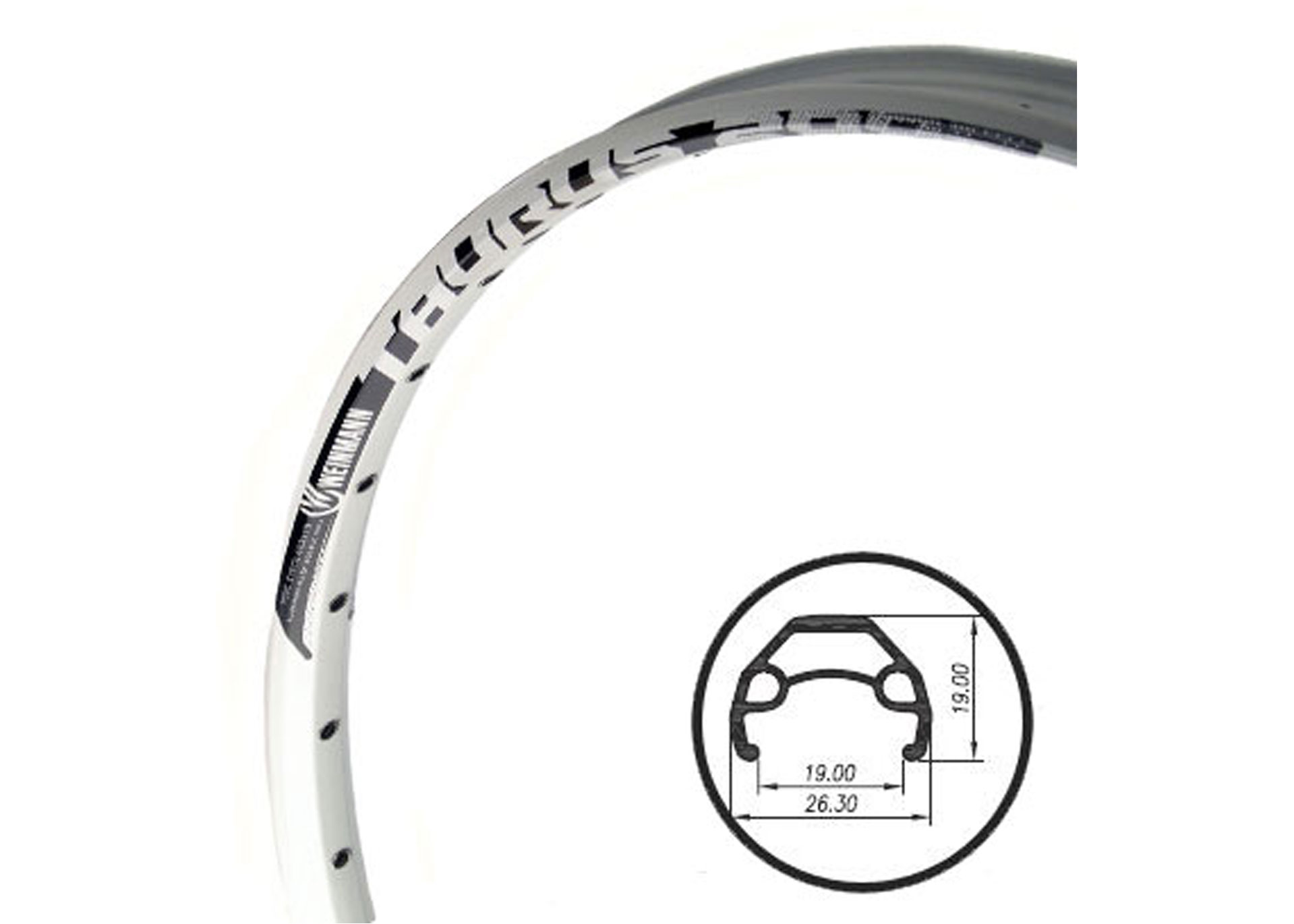 Обід 26 Weinmann Taurus 2000 disc, 32Н, анодір., пістон., під диск. гальмо, Білий