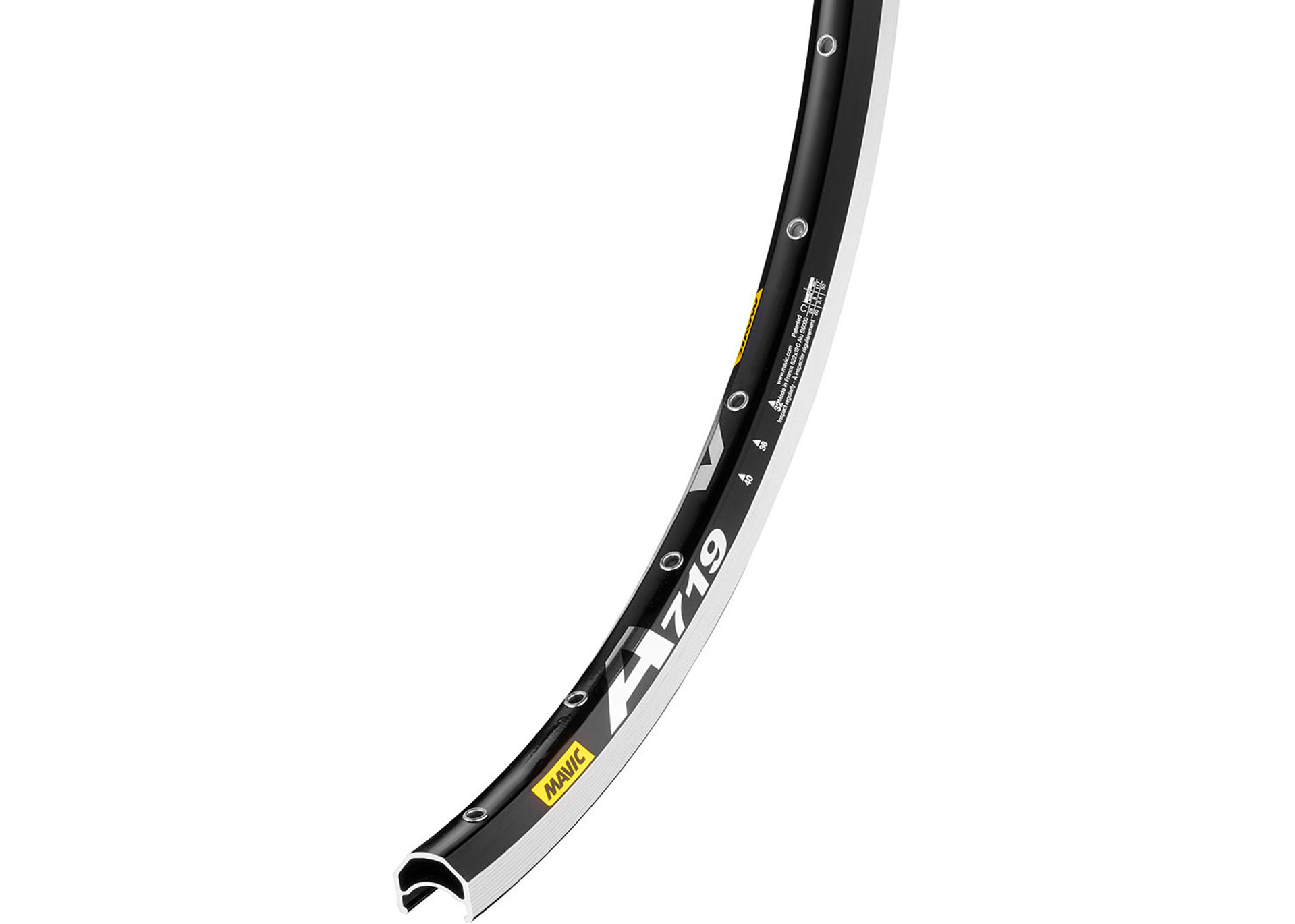 Обід 28 Mavic A 719 32H пістонований, під обідн. гальмо чорний