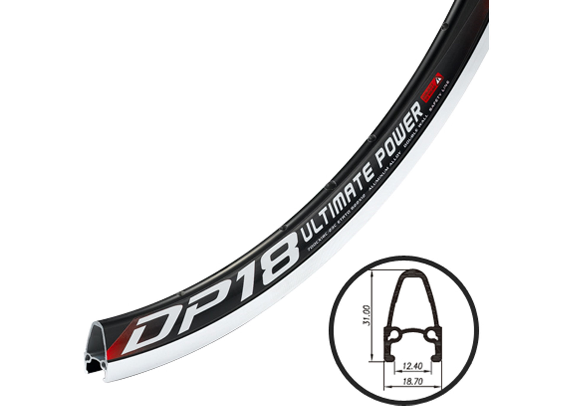 Обід 700c Weinmann DP-18, 36Н,анодір., д/фикс. передачі, чорн