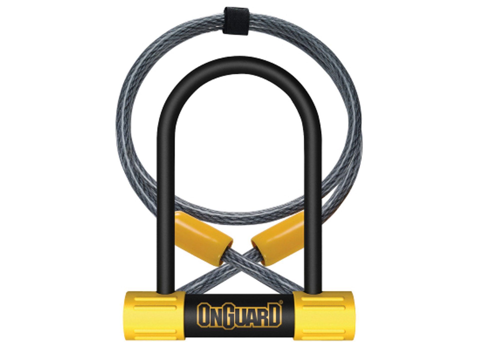 Замок U-образний ONGUARD BULLDOG Mini DT розмір скоби 90 x 140мм, товщина 13мм + кабель 120см х 10мм, з кріпленням,4 ключа+1 з подсвет