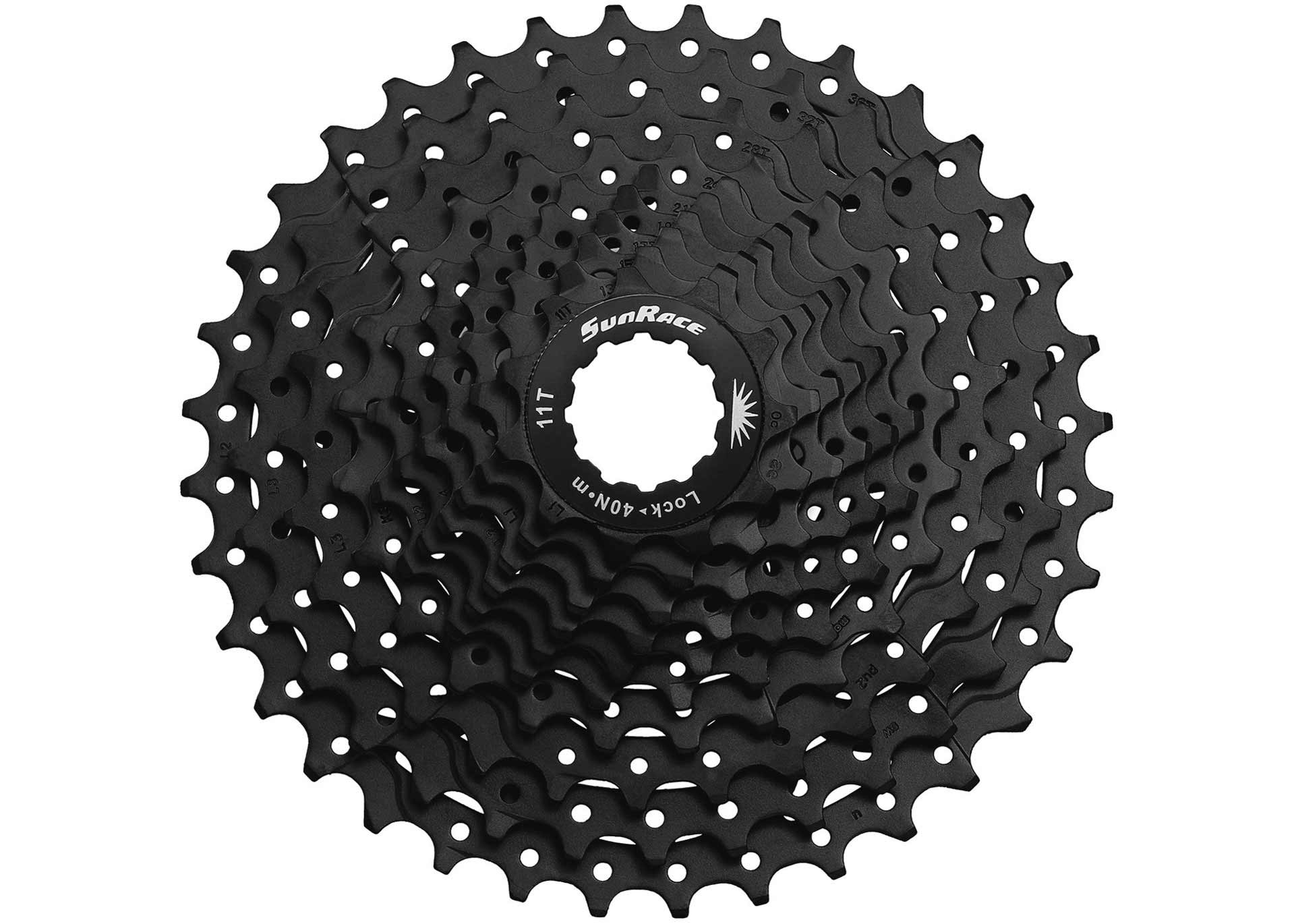 Касета інд. 10-k 11-42T SUN RACE MTB MS2 алюмінієвий павук, EDB