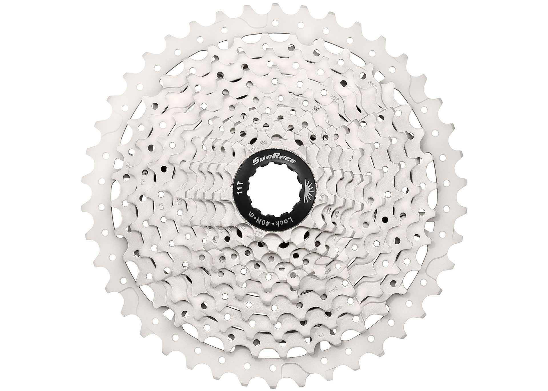Касета інд. 10-k 11-46T SUN RACE MS3 MTB metallic/silver