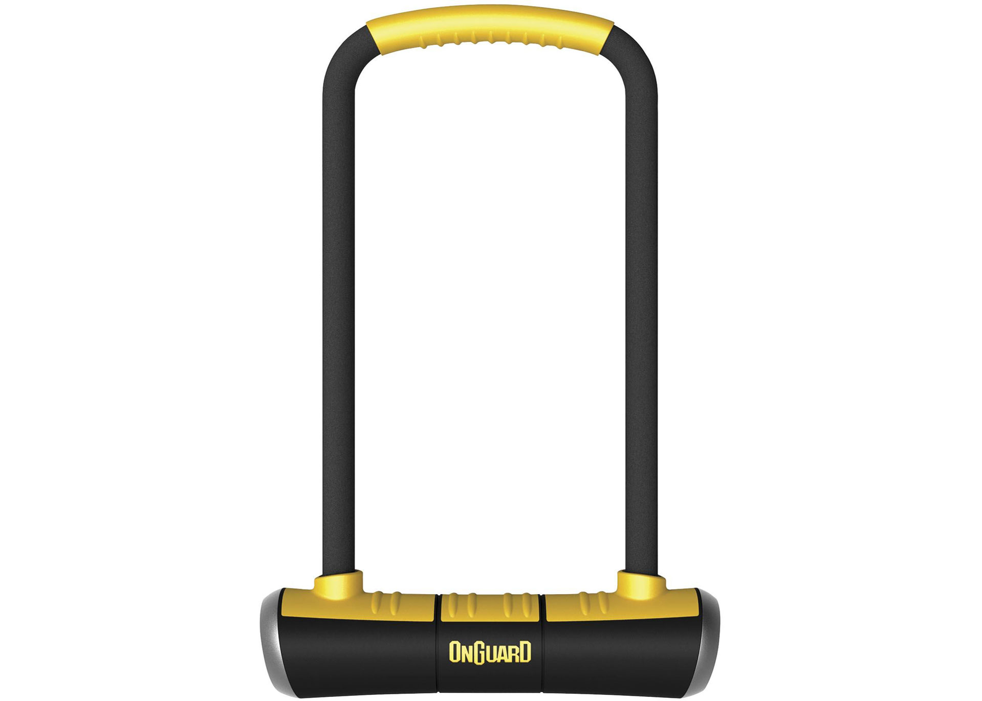 Замок U-образный ONGUARD PITBULL LS размер скобы 115 x 292мм, толщина 14мм, с креплением, 4 ключа + 1 с подсветкой