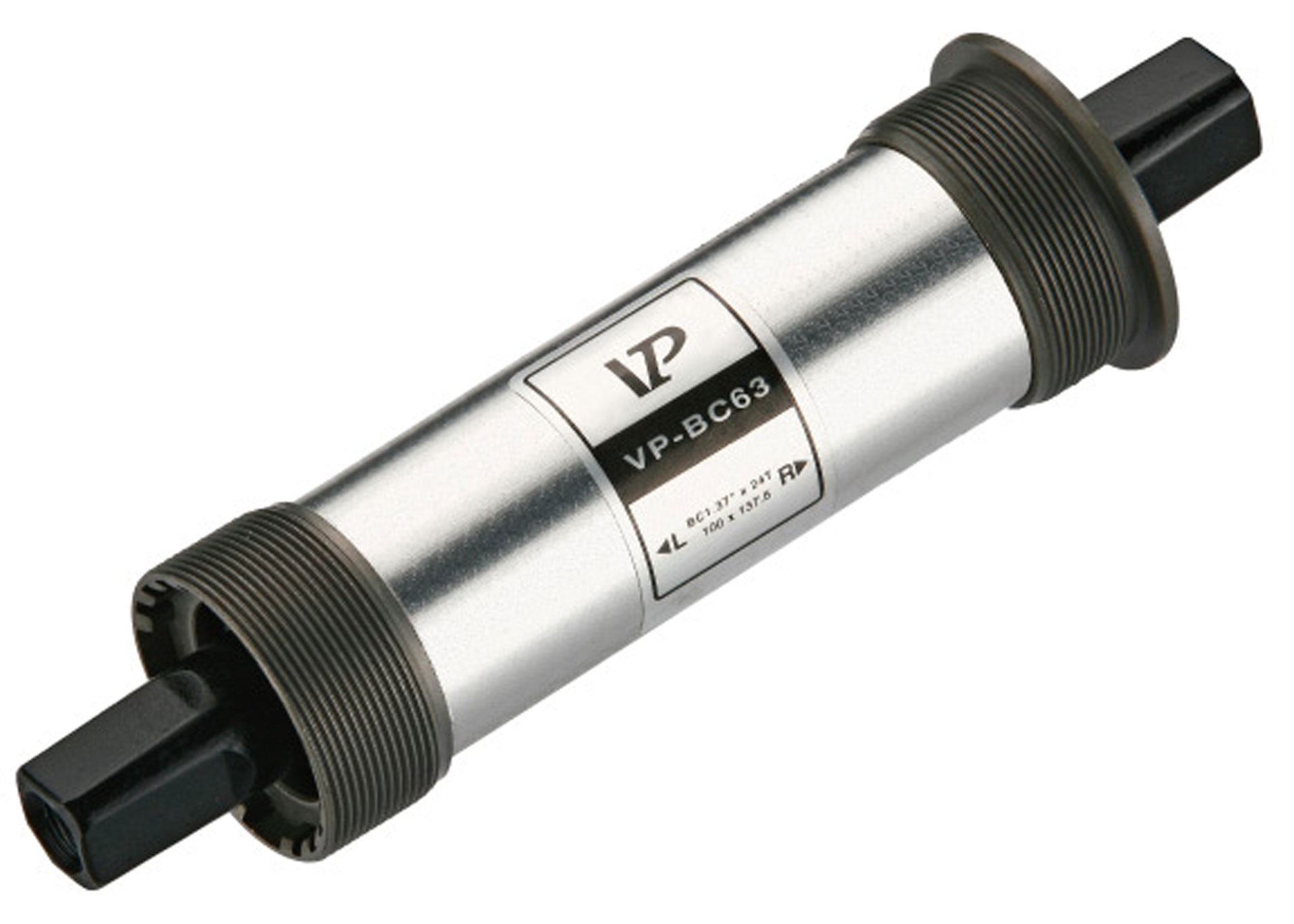 Картридж каретки VP VP-BC-63 137,5мм 100мм під квадрат, промпідшипники, ковані стальні чашки, болти в комплекті