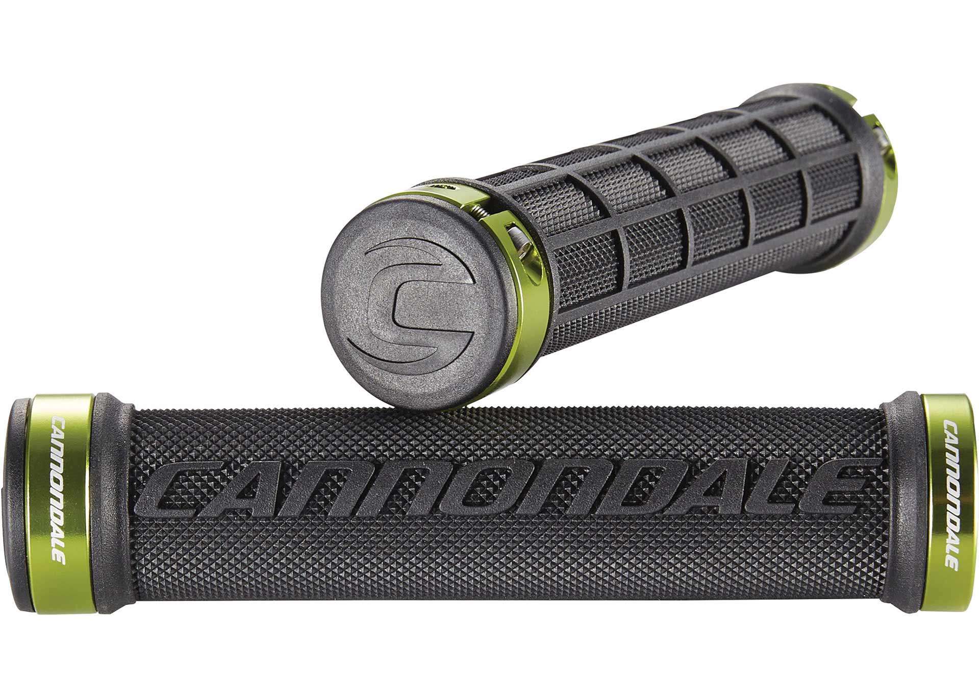 Грипсы Cannondale DC Dual Lock-On черные с зеленым