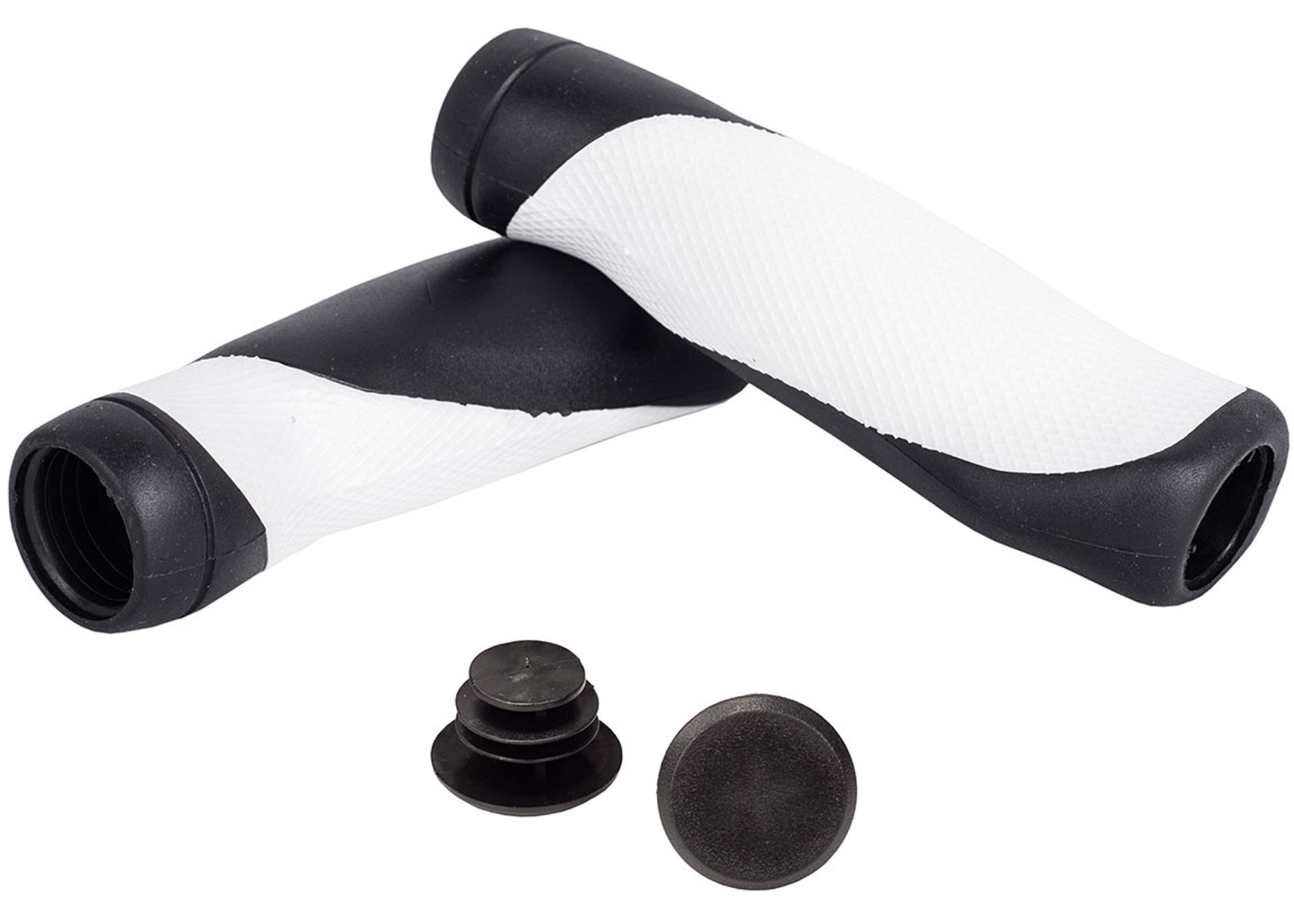 Гріпси Green Cycle GGR-506 130mm ергономічні чорно-білі