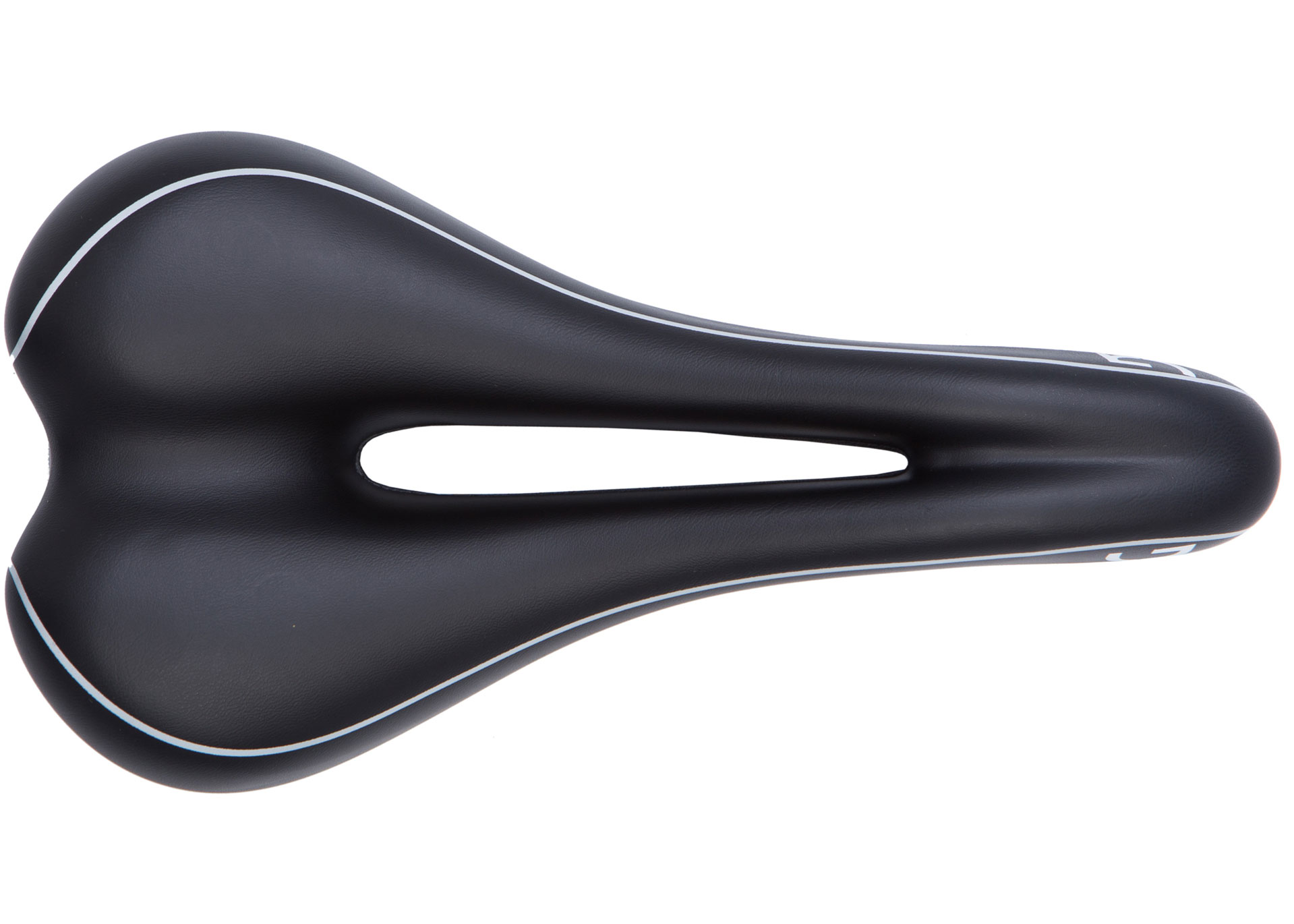 Сідло Green Cycle GSD-276 Sport Unisex, Cro-Mo rail, чорне