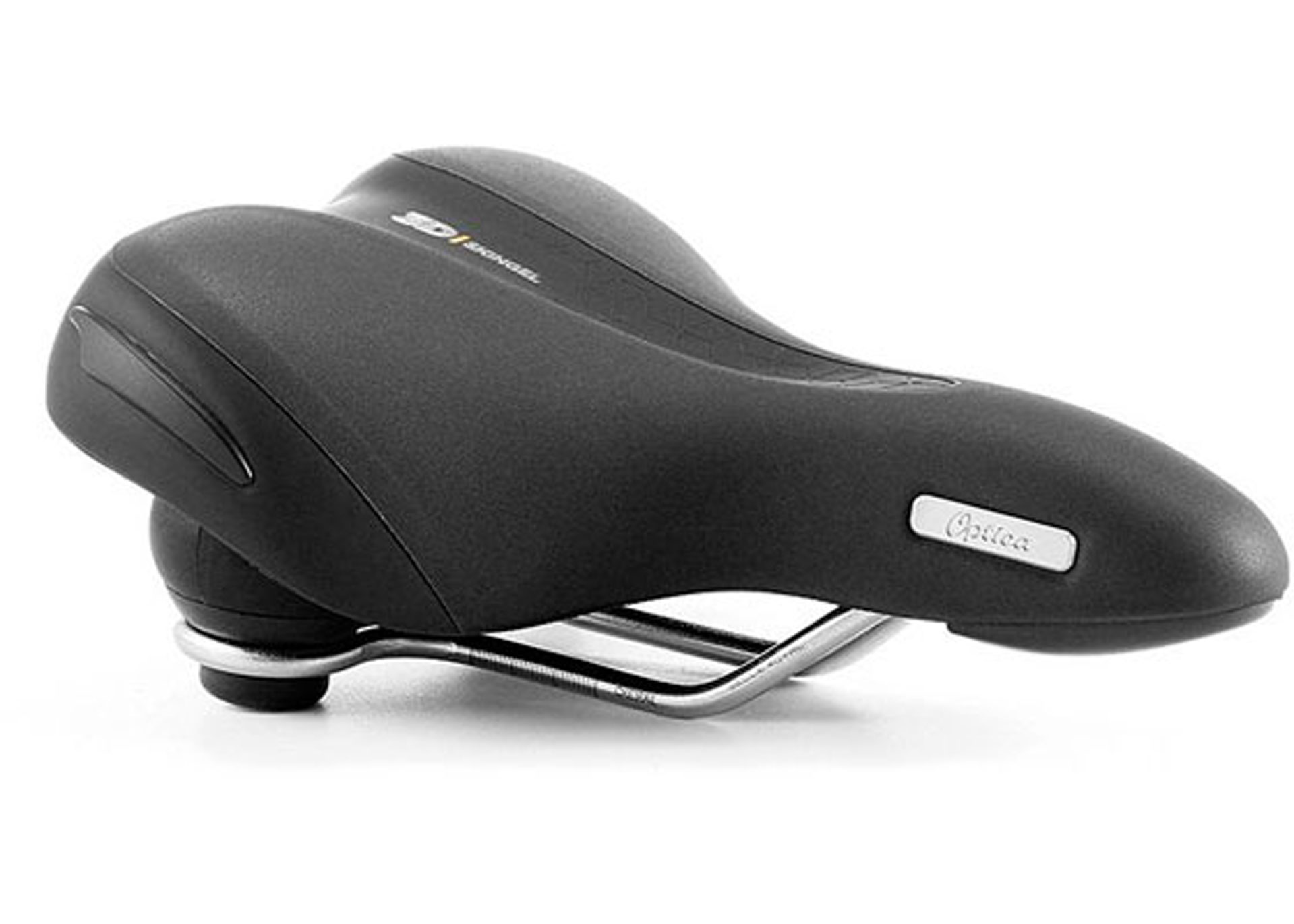 Сідло Selle Royal Premium OPTICA MODERATE, 3D Skingel, обивка Black Astrale, 248х184мм, 530г, еластоміри, жіноче, чорне