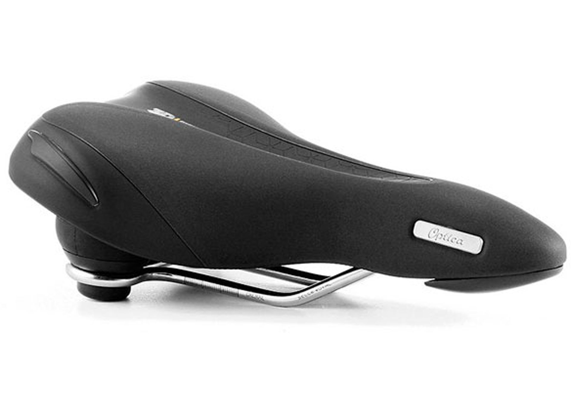 Сідло Selle Royal Premium OPTICA MODERATE, 3D Skingel, обивка Black Astrale, 271х169мм, 540г, еластоміри, чоловіче, чорне