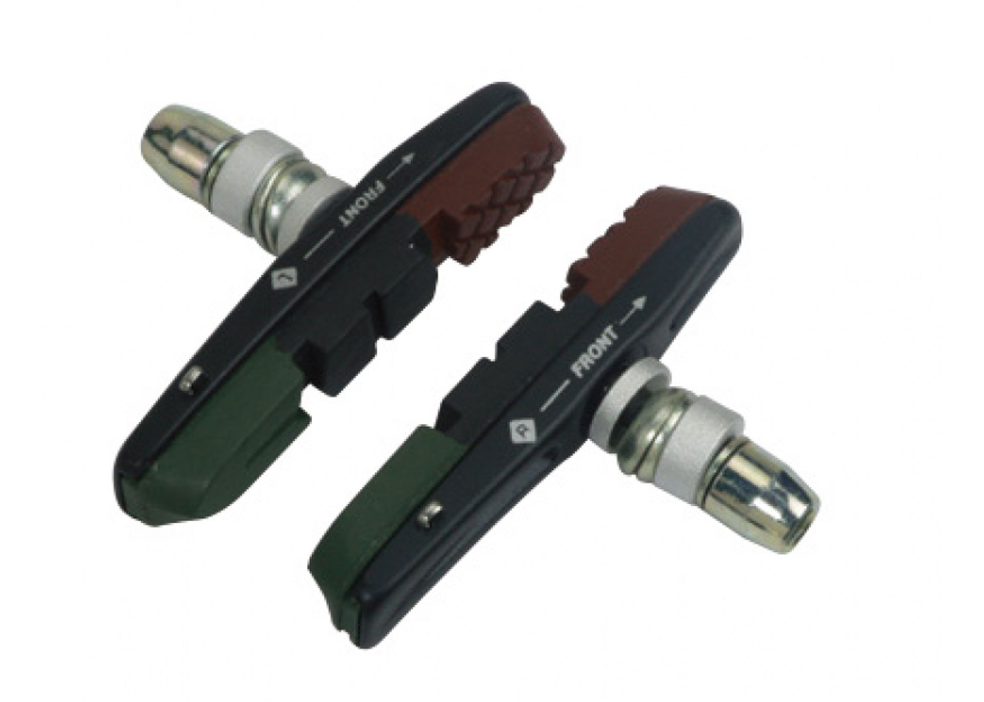 Колодки тормозные ободенные ALHONGA HJ-748.13A трехкомпонентные, 72mm, корпус черный