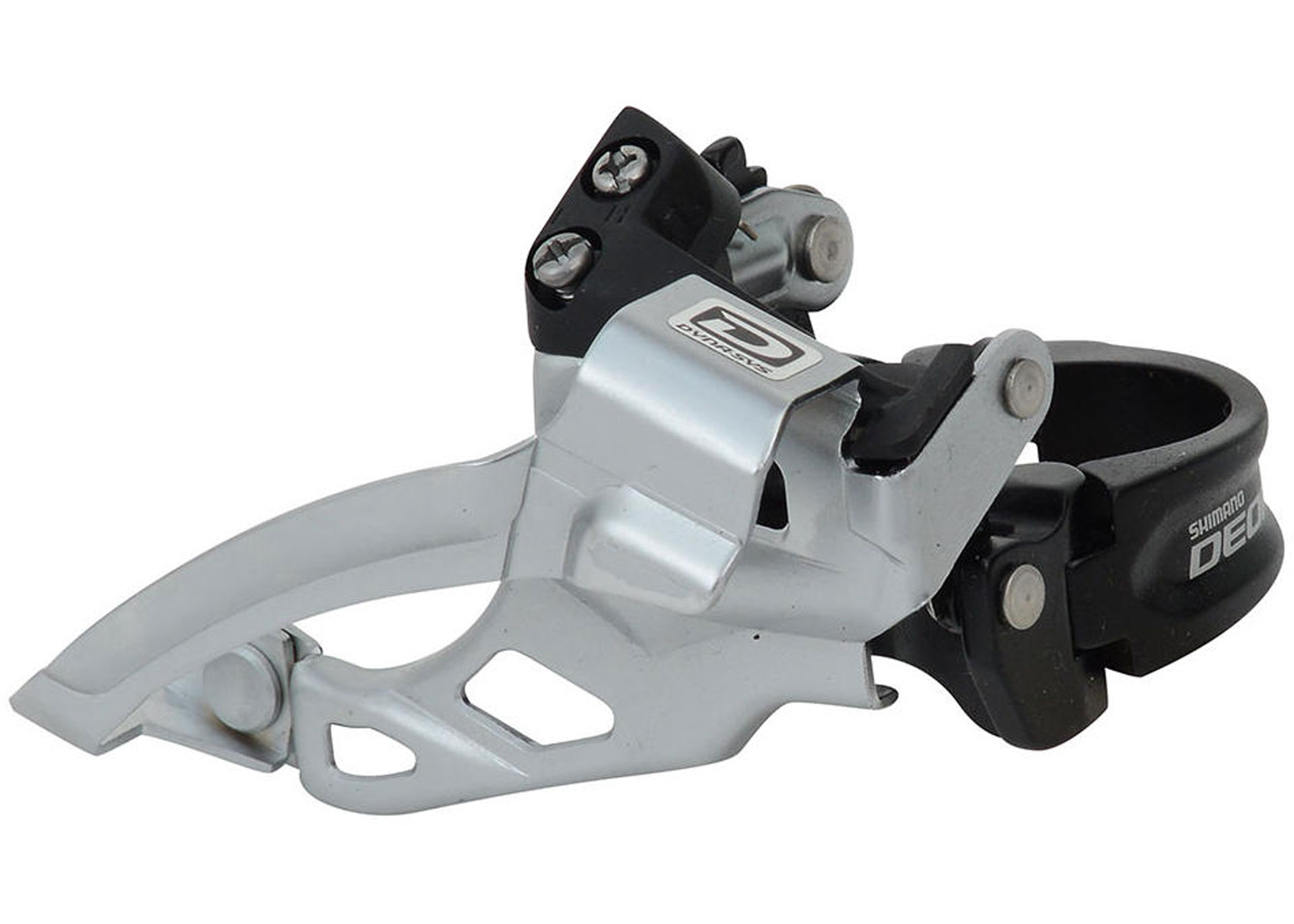 Перемикач пер. SHIMANO FD-M615 DEORE нижний хомут, універсальна тяга, адаптер 31.8мм, 38/44T, black