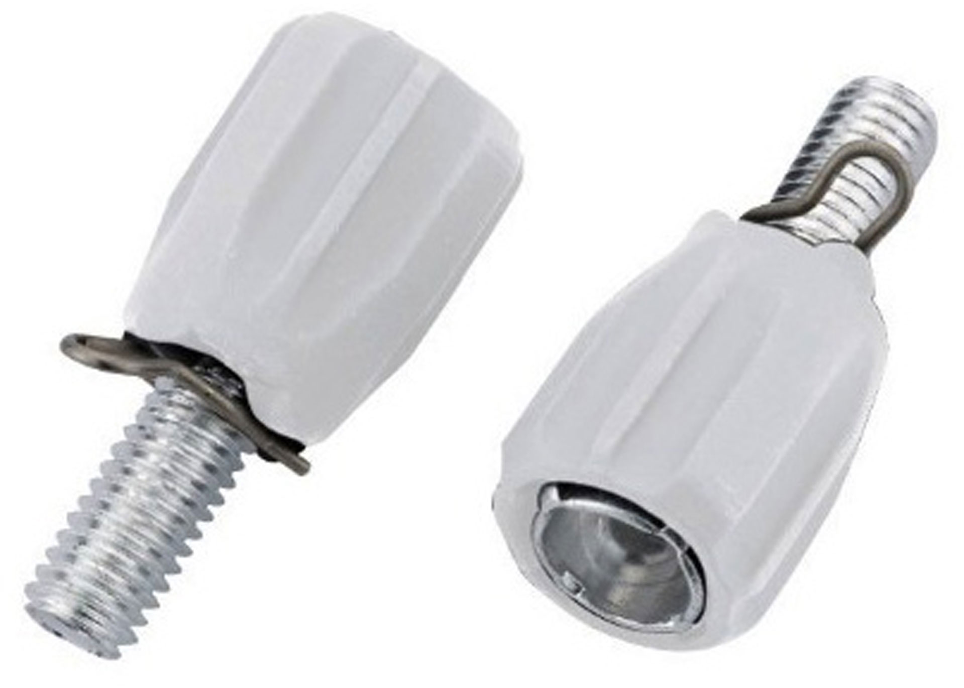 Гайка JAGWIRE Index BSA039 регул. (M5) - White (2шт)