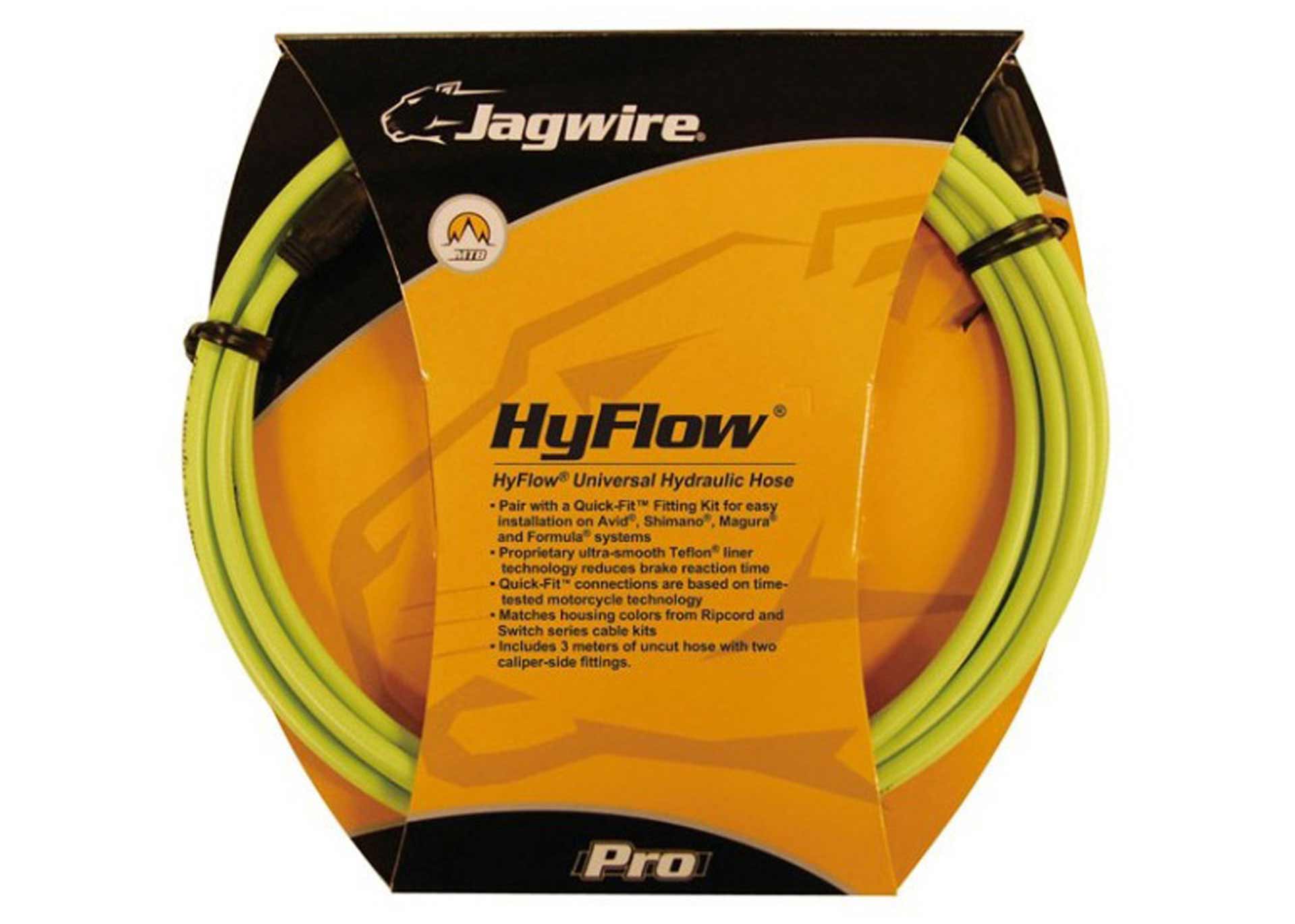 Комплект JAGWIRE Mountain Pro (HYFLOW) HBK406 під гідравл. гальмо (Teflon/Kevlar) - Organic Green