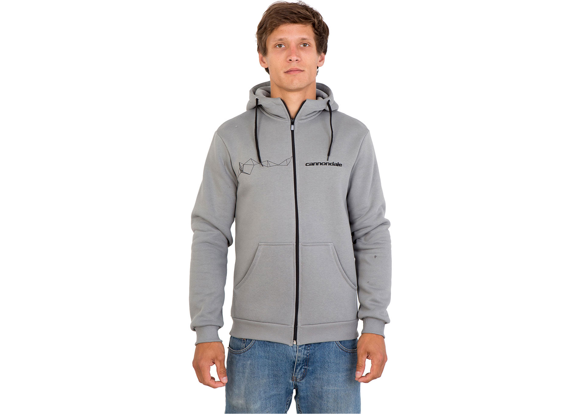 Кофта чоловіча Cannondale сіра з динамічними полосами розмір S