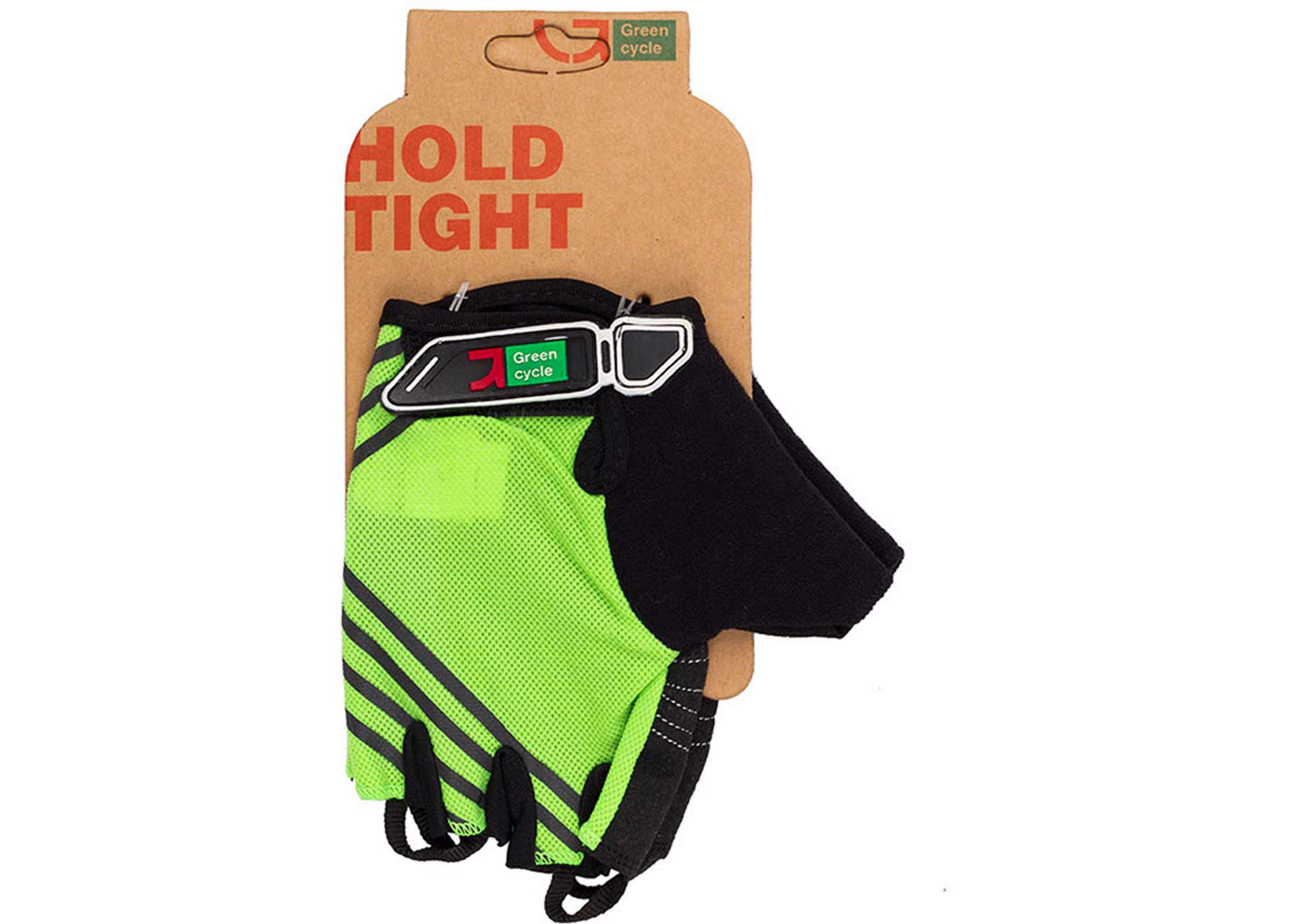 Рукавички Green Cycle NC-2319-2014 Road без пальців L зелені