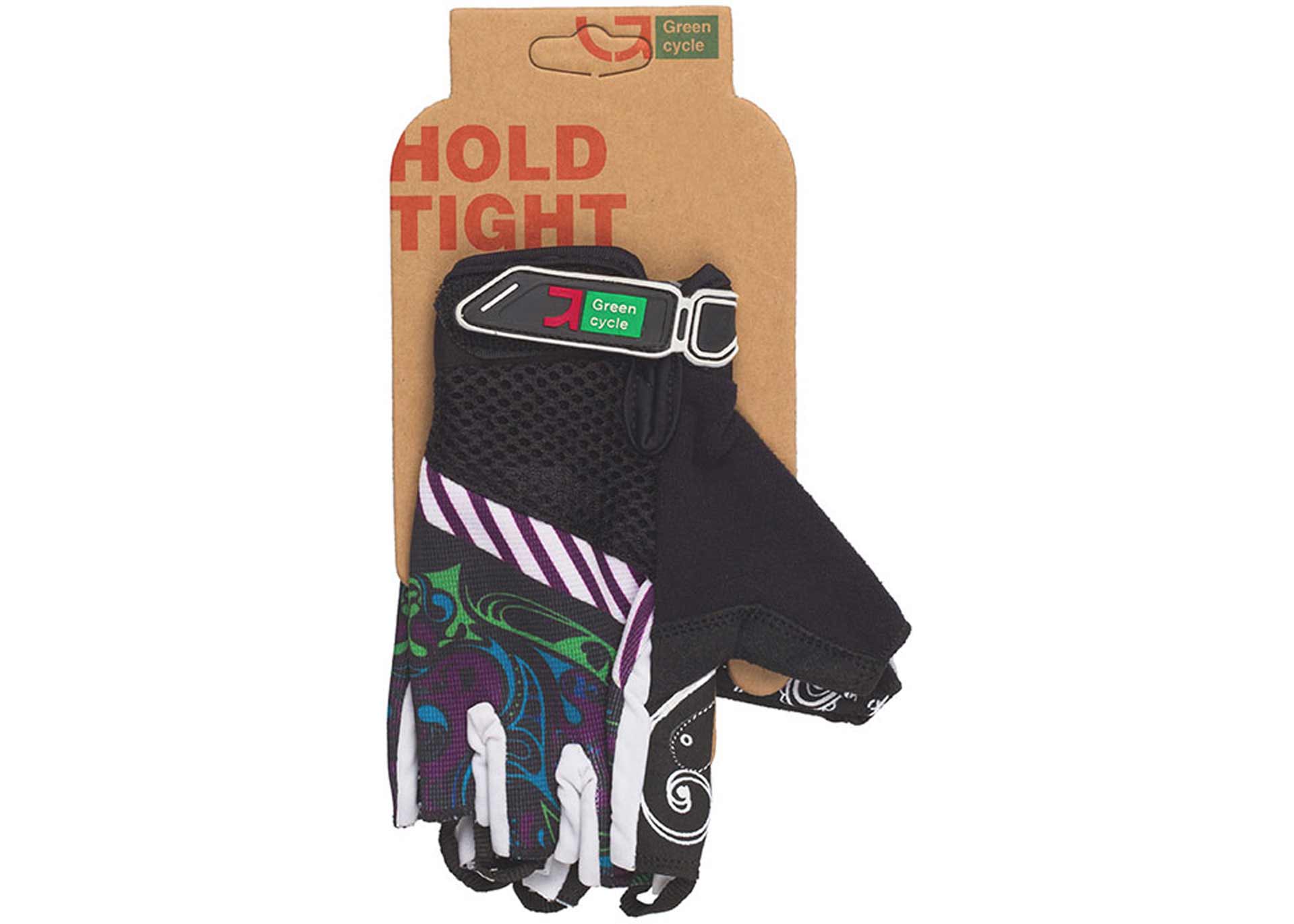 Рукавички Green Cycle NC-2331-2014 MTB Feminine без пальців XL чорно-фиолетовые