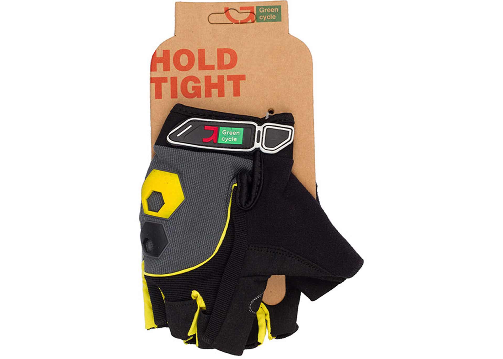 Рукавички Green Cycle NC-2503-2015 MTB Gel без пальців M чорно-жовті