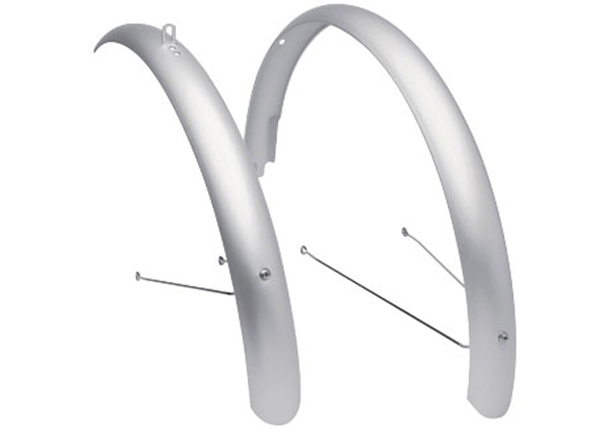 Крило пер+зад 26 Electra Townie Original матово-срібл.