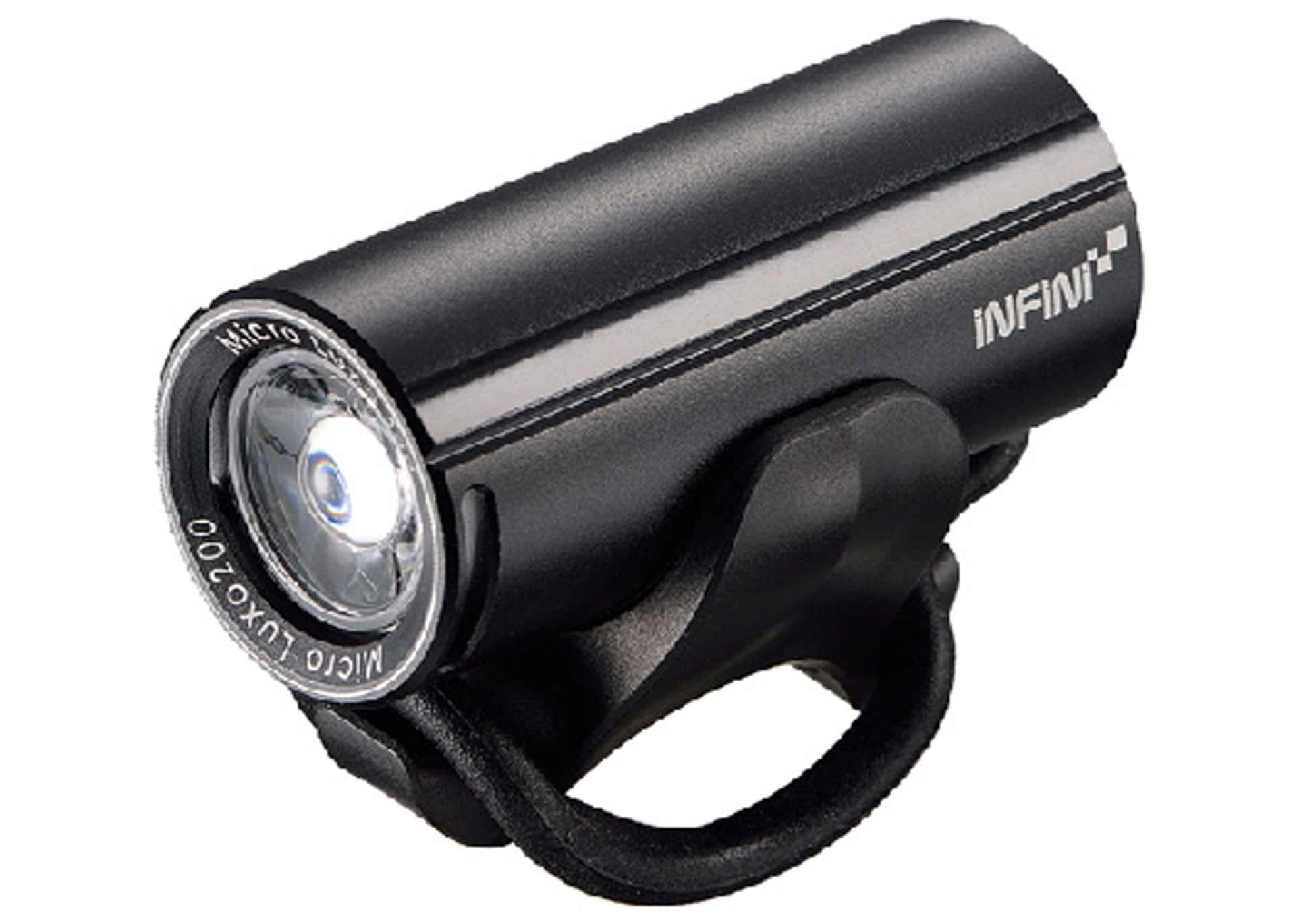 Фара передняя Infini MICRO LUXO I-273P-Black, светодиод 3W, 4 режима, USB кабель, с креп.