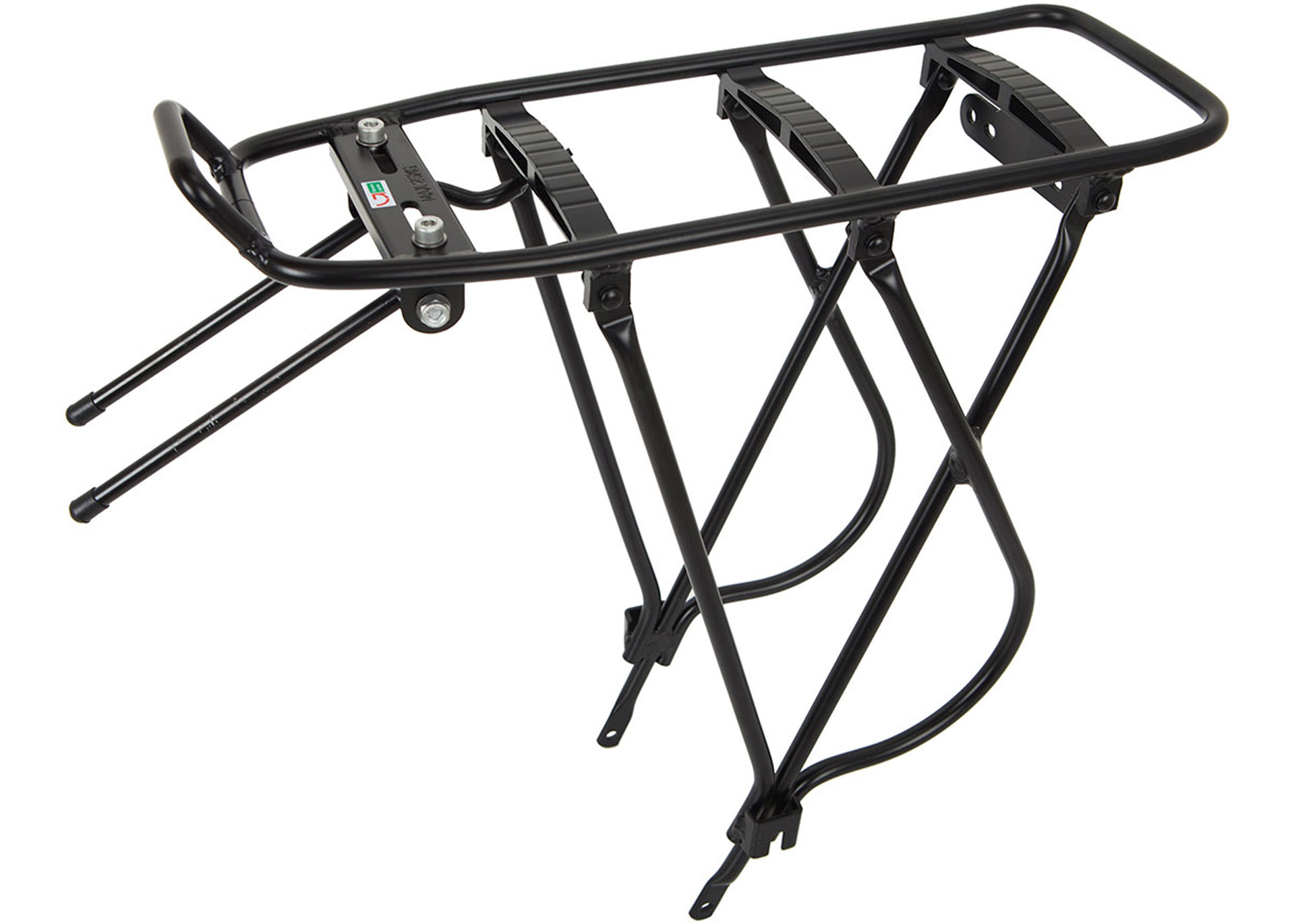 Багажник Green Cycle GC-CE2-2 під V-br 28, туристич., (в комплекті довгі дуги), алюмінієвий чорний