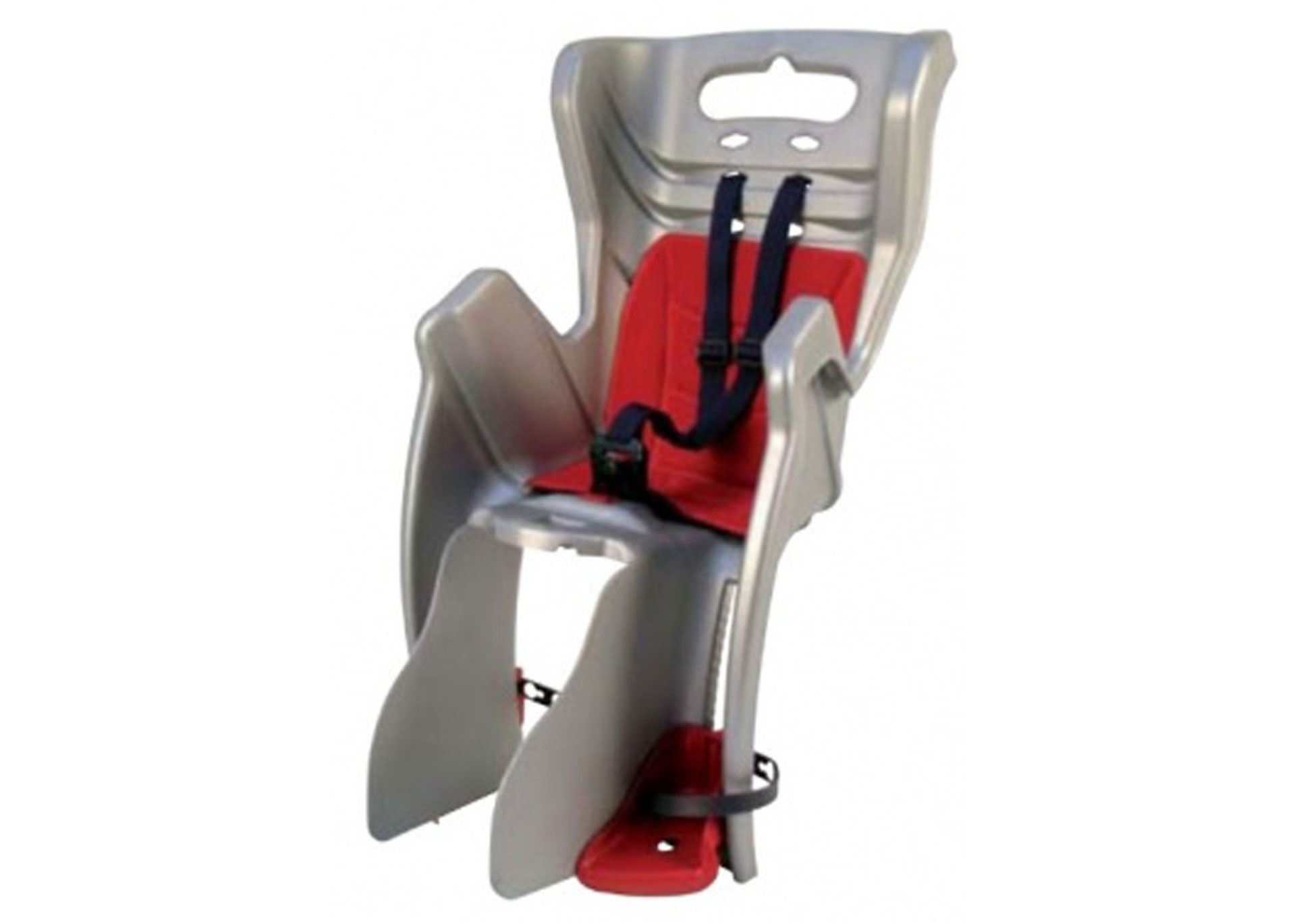 Сидіння задн. Bellelli Little Duck Сlamp (на багажник) до 22кг, сіре з червоною підкладкою