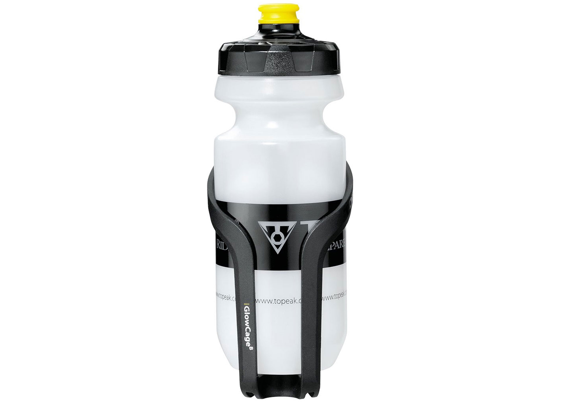 Фляготримач TOPEAK TIG-CB01 iGlowCage B, з подсветкой, пластик, чорний+ фляга