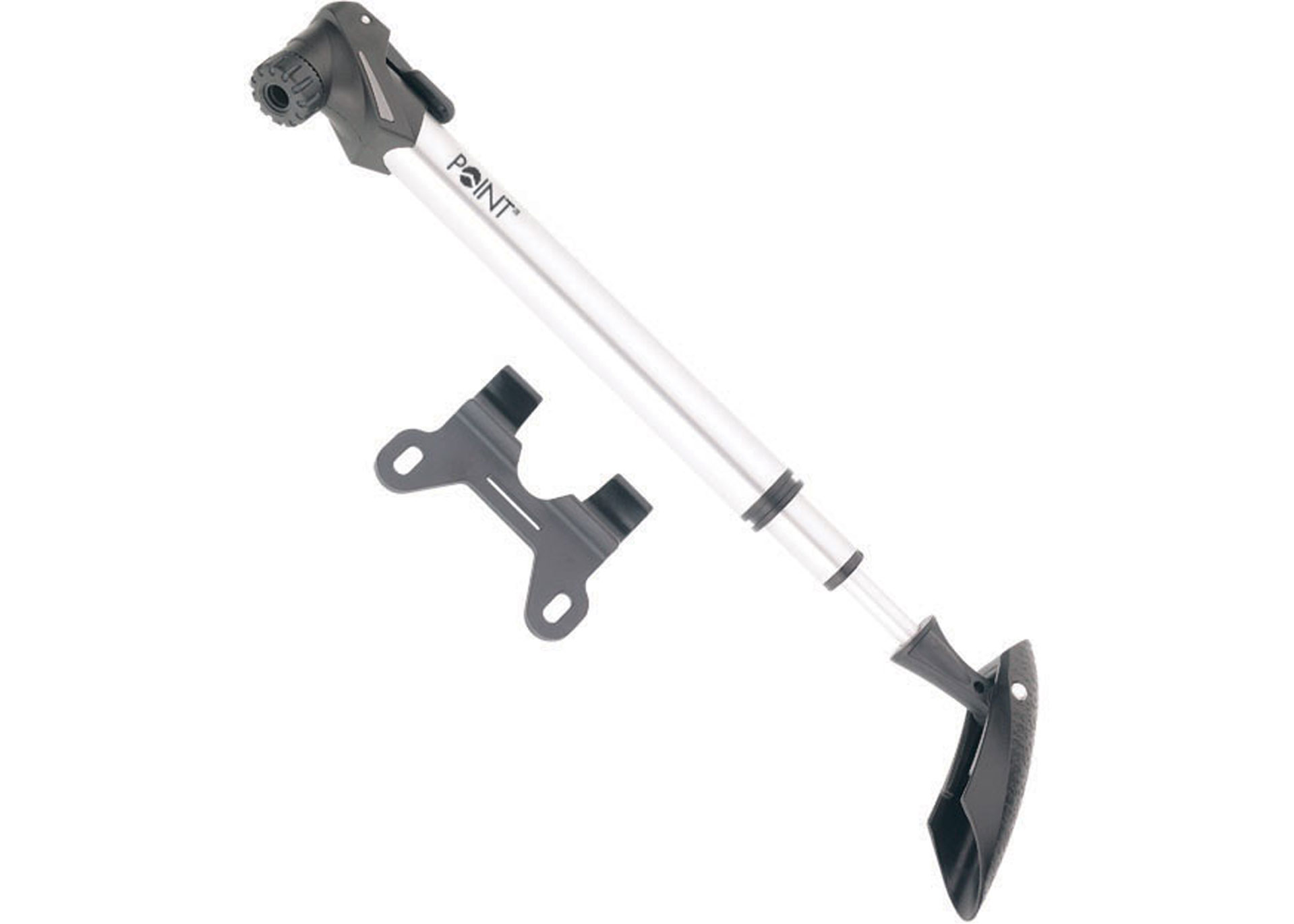 Мінінасос Green Cycle GPM-223 телескопічний алюмінієвий, 120psi, presta+schreder, Сірий