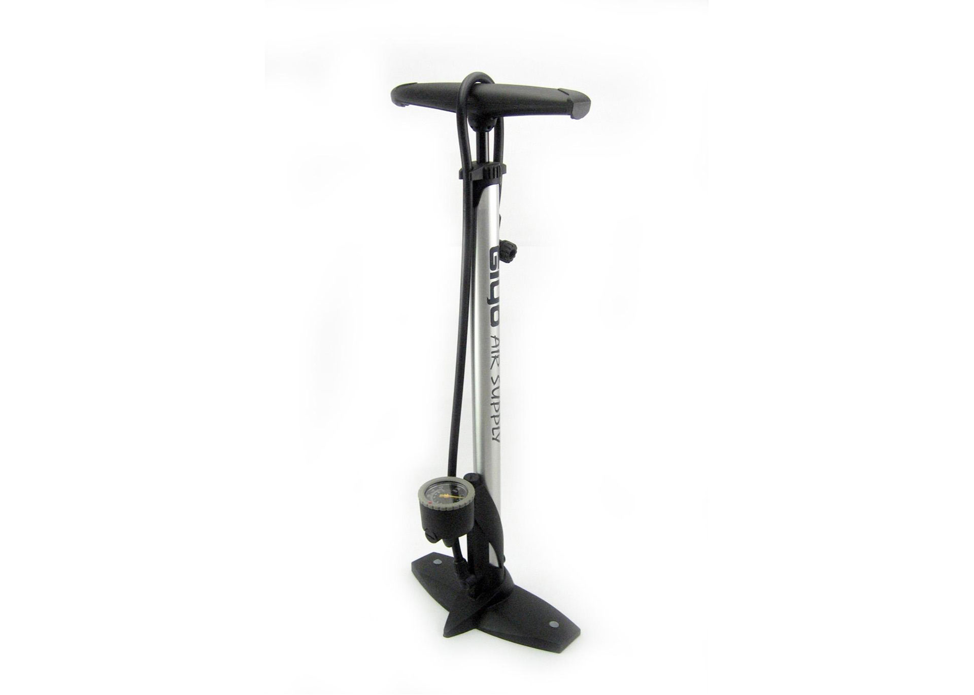 Насос стационарный Green Cycle GPF-231P алюминиевый с манометром, presta+schrader, 160psi