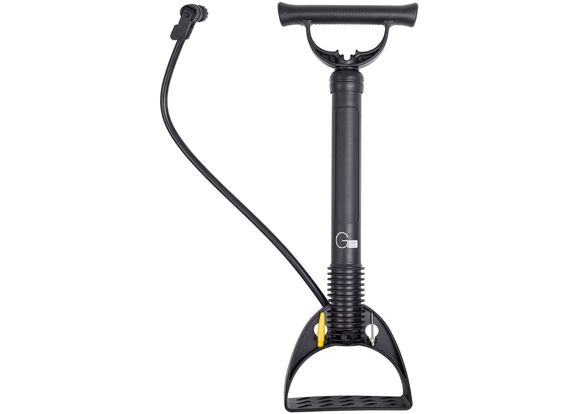 Насос стаціонарний ручной Green Cycle GPF-104 Компактний, під два типа клапана AV+FV пластиковий, чорний
