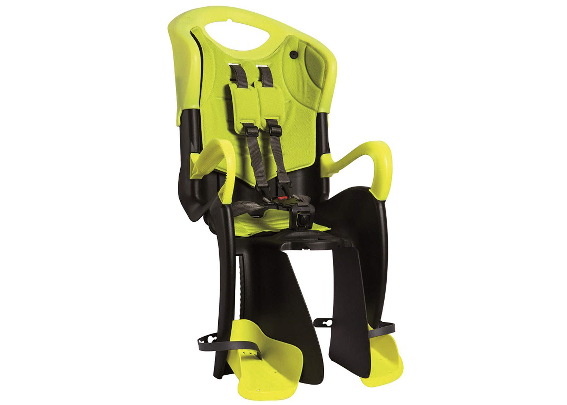 Сидіння задн. Bellelli Tiger Сlamp (на багажник) чорно-салатовий/салатова підкладка (HI Vision)