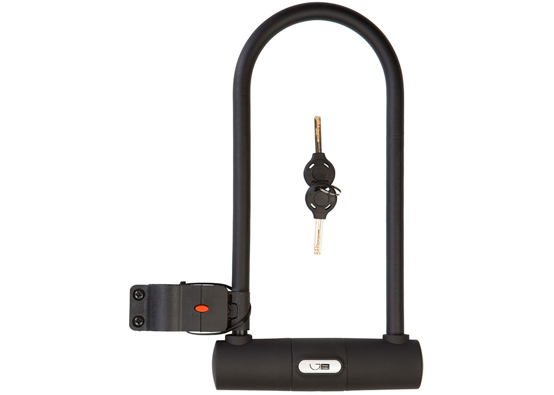 Замок Green Cycle U-lock на ключе GLK-467 з дугой 115х260mm, чорний