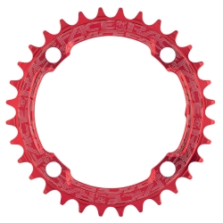 Звезда RACE FACE CHAINRING,NARROW WIDE,104X30,RED,10-12S