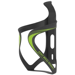 Флягодержатель LEZYNE CARBON TEAM CAGE Черный матовый/Зеленый Y14