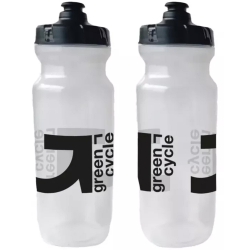 Фляга 0,75 Green Cycle GBT-517 зі збільшеним клапаном, прозора з чорним