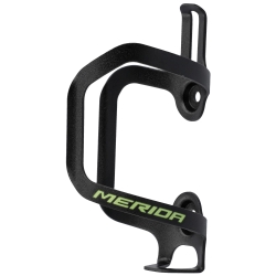 Флягодержатель MERIDA Pure Black, green shiny Alloy 2 steel bolts SIDELOAD