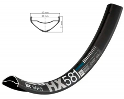 Обід DT SWISS HX 581 27x35 DISK BRAKE 28отв.