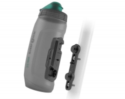 Антибактеріальна фляга з конектором та базою FIDLOCK TWIST bottle 590мл., прозорий / чорний