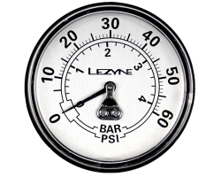 Манометр LEZYNE 60 PSI GAGUE 2.5 Сріблястий 60PSI Y13