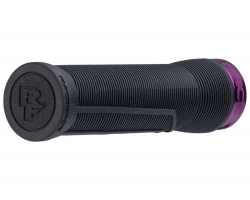Гріпси RACE FACE CHESTER, 34 мм, Хомут (BLACK) Чорний, Грип (PURPLE) Фіолетовий (Гумові)