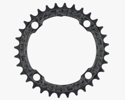 Зірка RACE FACE Narrow Wide, 104 BCD, 36T, 10-12 ск (MATTE BLK) Матова Чорна (Алюмінієва)