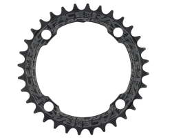 Зірка RACE FACE Narrow Wide, 104 BCD, 38T, 10-12 ск (MATTE BLK) Матова Чорна (Алюмінієва)