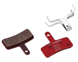 Тормозные колодки TEKTRO D40.11 металлокерамика 4 поршня Red (красный) упаковка 10 пар
