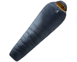 Спальник DEUTER Astro 500 (цвет Ink-Curry) пуховый, стандартный, левый зиппер